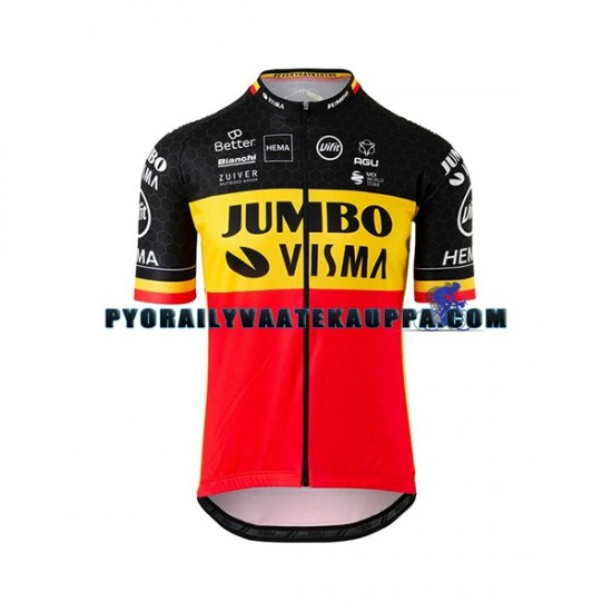 Pyöräilypaita + Bib Pyöräilyshortsit 2020 Team Jumbo-Visma Miehet N002