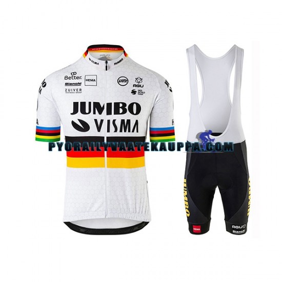 Pyöräilypaita + Bib Pyöräilyshortsit 2020 Team Jumbo-Visma Miehet N003