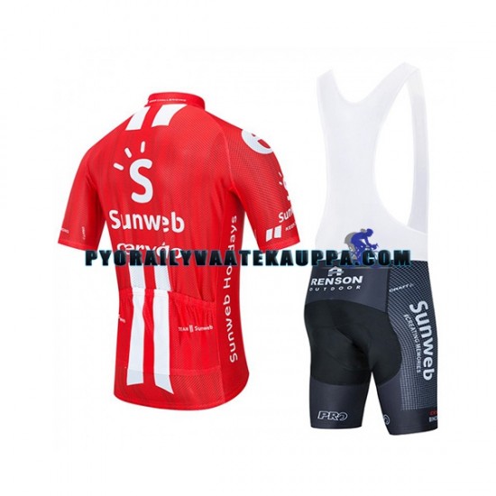 Pyöräilypaita + Bib Pyöräilyshortsit 2020 Team Sunweb Miehet N001