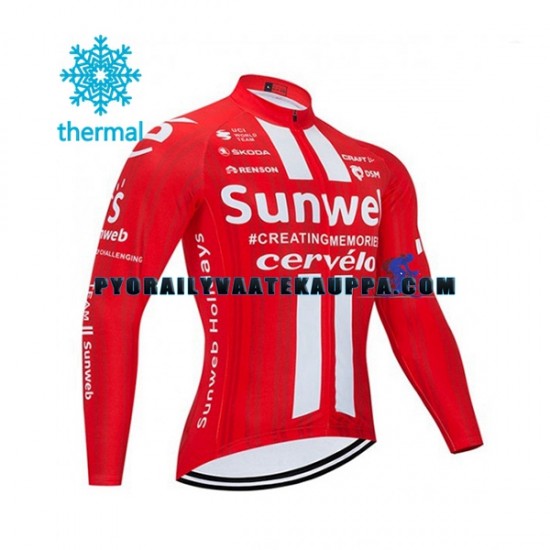 Pyöräilypaita Talvi Thermal Fleece 2020 Team Sunweb Miehet N001