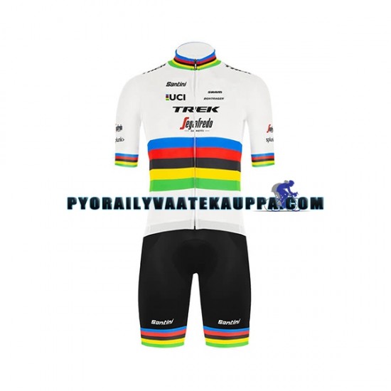 Pyöräilypaita + Bib Pyöräilyshortsit 2020 Trek-Segafredo UCI World Champion Miehet N001