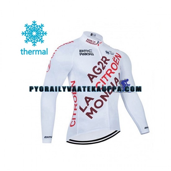 Pyöräilypaita Talvi Thermal Fleece 2021 AG2R Citroen Team Miehet N001