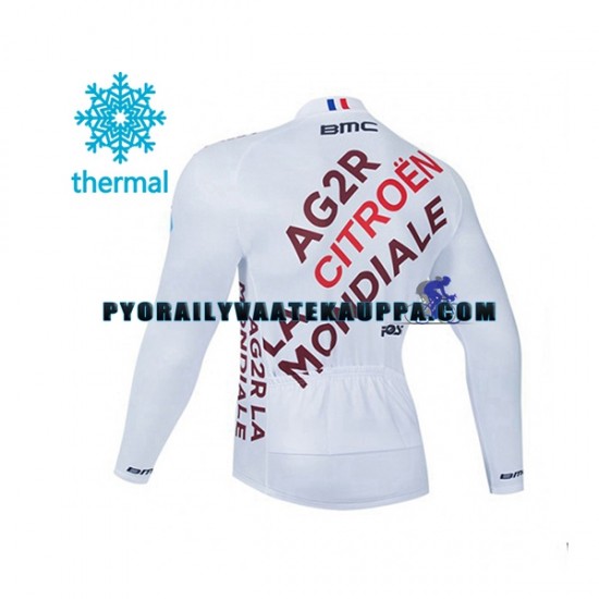 Pyöräilypaita Talvi Thermal Fleece 2021 AG2R Citroen Team Miehet N001