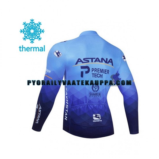 Pyöräilypaita Talvi Thermal Fleece 2021 Astana-Premier Tech Miehet N001