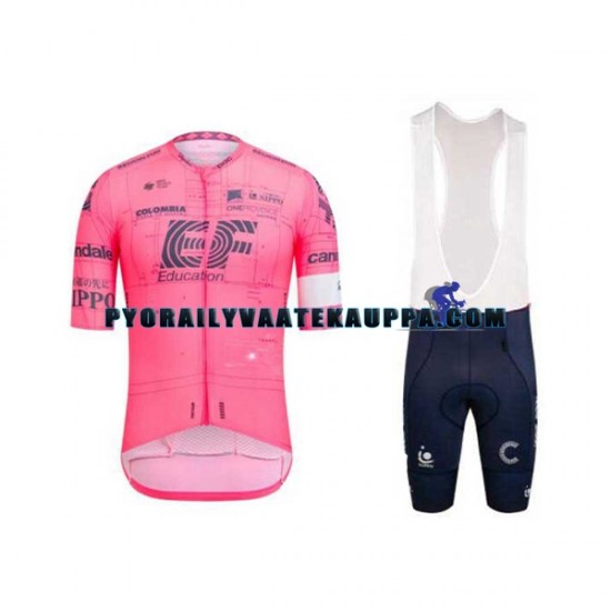 Pyöräilypaita + Bib Pyöräilyshortsit 2021 EF Education-Nippo Miehet N001