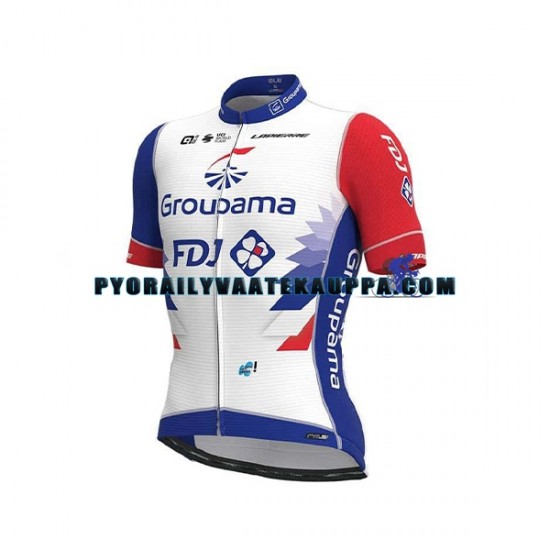 Pyöräilypaita + Bib Pyöräilyshortsit 2021 Groupama-FDJ Miehet N001