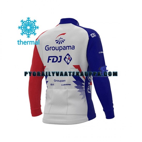 Pyöräilypaita Talvi Thermal Fleece 2021 Groupama-FDJ Miehet N001