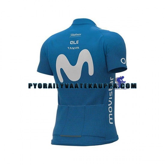 Pyöräilypaita + Bib Pyöräilyshortsit 2021 Movistar Team Miehet N001