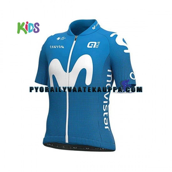 Pyöräilypaita + Pyöräilyshortsit 2021 Movistar Team Lapset N001