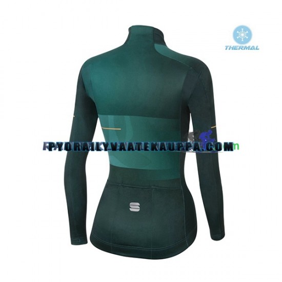 Pyöräilypaita Talvi Thermal Fleece 2021 Sportful Leaf Naiset N002