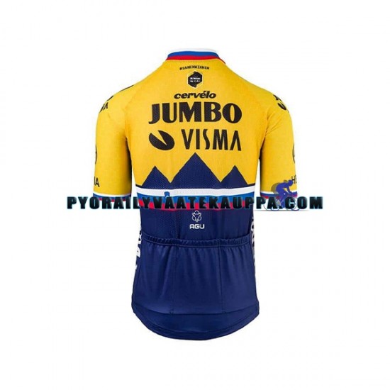 Pyöräilypaita + Bib Pyöräilyshortsit 2021 Team Jumbo-Visma Miehet N002