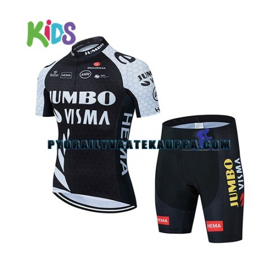 Pyöräilypaita + Pyöräilyshortsit 2021 Team Jumbo-Visma Lapset N002