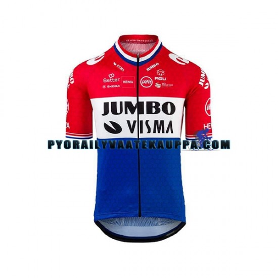 Pyöräilypaita + Bib Pyöräilyshortsit 2021 Team Jumbo-Visma Miehet N004