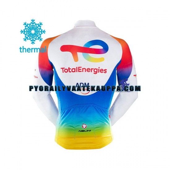 Pyöräilypaita Talvi Thermal Fleece 2021 Team TotalEnergies Miehet N003