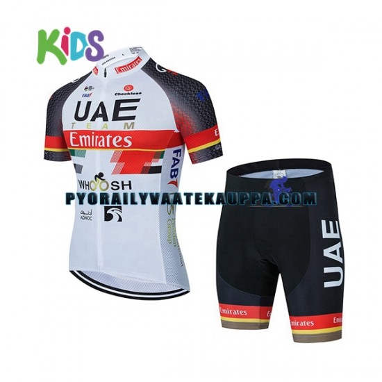 Pyöräilypaita + Pyöräilyshortsit 2021 UAE Team Emirates Lapset N001