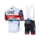 Pyöräilypaita + Bib Pyöräilyshortsit 2021 UAE Team Emirates Miehet N002