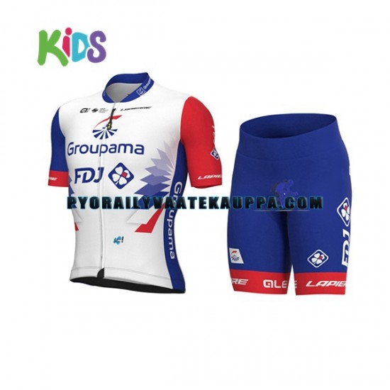 Pyöräilypaita + Pyöräilyshortsit 2022 Groupama-FDJ Lapset N001