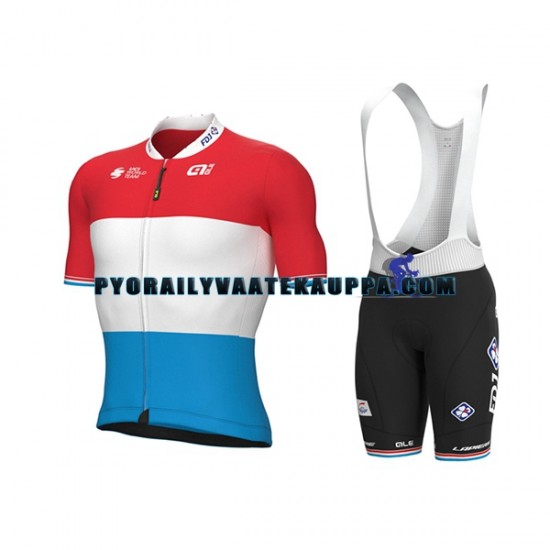 Pyöräilypaita + Bib Pyöräilyshortsit 2022 Groupama-FDJ Miehet N003