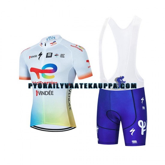 Pyöräilypaita + Bib Pyöräilyshortsit 2022 Team TotalEnergies Miehet N001