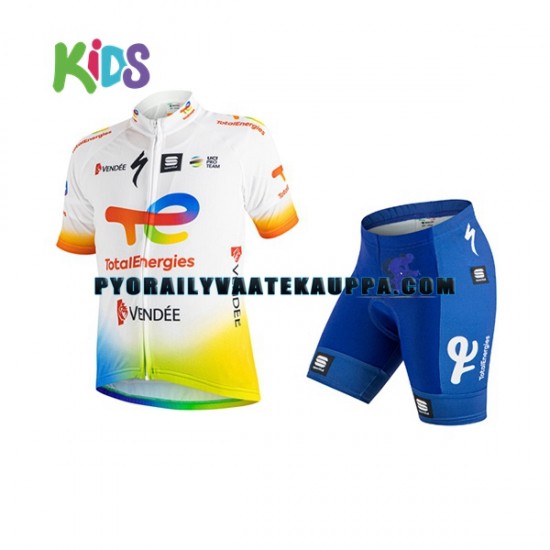 Pyöräilypaita + Pyöräilyshortsit 2022 Team TotalEnergies Lapset N001